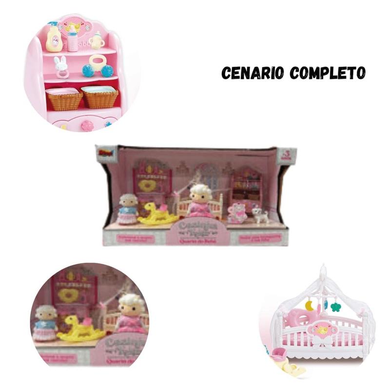 Casinha Feliz Quarto Do Bebê Zoop Toys - Casinha de Boneca